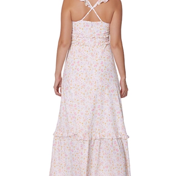 NWT BCBG Generation Ruffle Tier Maxi Dress,Size 8 - Picture 2 of 4